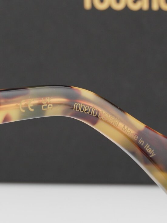 Roberto Cavalli SRC002M 0AGG Square Sunglasses - Havana / Brown main image 4